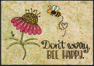 PREDPRAŽNIK Bee Happy 60/85 cm potiskano bež
