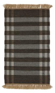Črna obojestranska/ročno tkana preproga 60x90 cm Barani – Kave Home