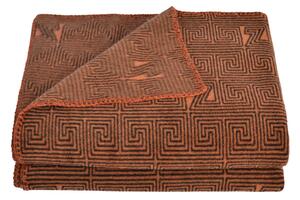 DEKORATIVNA ODEJA SOFT-FLEECE-LEGACY 160/200 cm temno oranžna