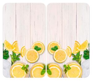 Zaščitne plošče za štedilnik 2 ks iz kaljenega stekla 52x30 cm Lemons – Wenko