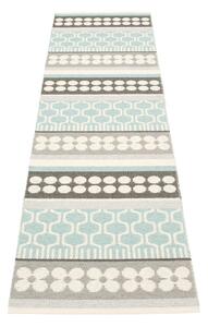 Siv/turkizen zunanji in notranji tekač 70x270 cm Asta Pale Turquoise – Pappelina