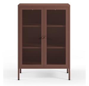 Bordo rdeča kovinska omarica 70x100x40 cm Fayna – Marckeric
