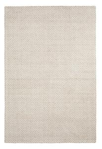 Kremno bela ročno tkana volnena preproga 160x230 cm Calira – Kave Home