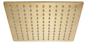 Kvadratna nadglavna prha REA JS-P015BG 25cm Brush Gold