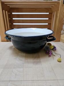 Emajlirana kmečka skleda premera 28 cm