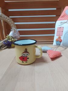 Lonček emajliran rumen Mala Mu fi 7 cm