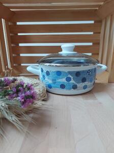 Kozica 2,75l z modrimi pikami