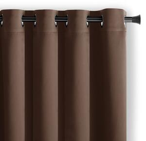 Rjava zavesa za delno zatemnitev 140x270 cm Kierra – Restilo
