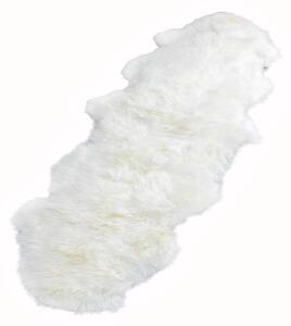 Bela preproga iz ovčje kože Native Natural Double, 60 x 240 cm
