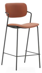 Opečnato oranžni barski stoli v kompletu 2 ks (višina sedeža 68 cm) Maika – Marckeric