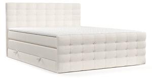 Kremno bela boxspring postelja s prostorom za shranjevanje 200x200 cm Blend – Maison de Rêve