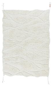Bela pralna ročno tkana volnena preproga 170x240 cm Enkang Ivory – Lorena Canals
