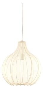 Bež viseča svetilka s tekstilnim senčilom ø 50 cm Elati – Light & Living