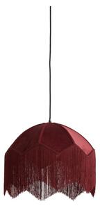 Bordo rdeča viseča svetilka s tekstilnim senčilom ø 40 cm Malacia – Light & Living