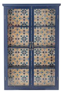 Modra vitrina iz masivne jelke 81x122x22 cm Hazem – Bloomingville