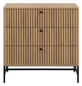 Komoda v hrastovem dekorju v naravni barvi 81x80x40 cm Albany – Actona
