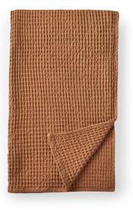 Rjava bombažna odeja 150x200 cm Jaipur Chunky Waffle – Pineapple Elephant
