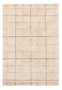 Kremno bela ročno tkana pralna bombažna preproga 90x130 cm Color Lines – Lorena Canals