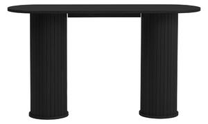 Črna stranska mizica 40x130 cm Nola – Unique Furniture