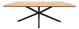 Jedilna miza z mizno ploščo v hrastovem dekorju 100x200 cm Cesura – Unique Furniture