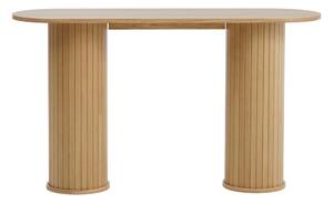 Stranska mizica v naravni barvi 40x130 cm Nola – Unique Furniture
