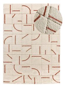 Opečnato oranžno-kremno bela preproga 160x230 cm Brenda – Universal