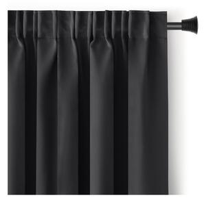 Črna zavesa za delno zatemnitev 140x270 cm Kierra – Restilo
