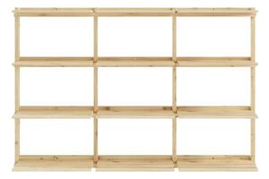 Stenska polica iz masivnega bora v naravni barvi 192x127 cm Groove – Karup Design