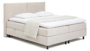 Bež boxspring postelja s prostorom za shranjevanje 160x200 cm Elva Bold – Bonami Selection