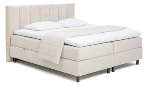 Bež boxspring postelja s prostorom za shranjevanje 180x200 cm Elva Bold Line – Bonami Selection