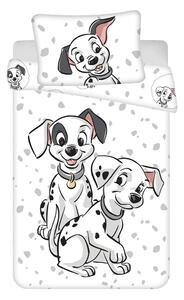 Bela bombažna otroška posteljnina za otroško posteljico 100x135 cm 101 Dalmatians – Jerry Fabrics
