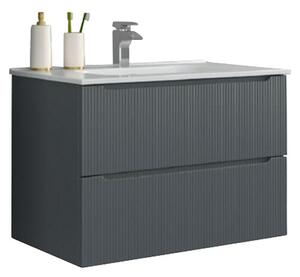 Podumivalniška omara Lote (Š x G x V: 80 x 46 x 55 cm, Siva)