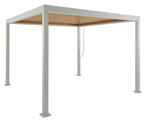 Sunfun Milos Paviljon z lamelami (Š x G: 294 x 294 cm, Barva ogrodja: Svetlo siva, Aluminij)
