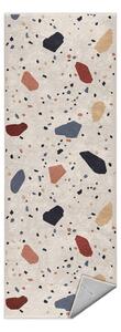Kremno bel pralen tekač 80x200 cm Cracked Terrazzo – Mila Home