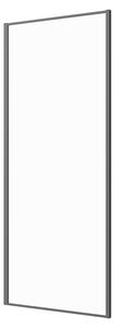 Sanotechnik Tuš stena fiksni del Slim Line (80 x 200 cm, Debelina: 6 mm, Črna)