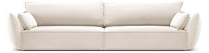 Bež žametna sedežna garnitura 248 cm Vanda – Mazzini Sofas