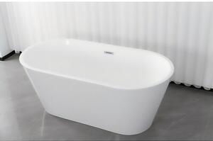 Sanotechnik Samostoječa kopalna kad York (Do x Š: 170 x 75 cm, Sanitarni akril, Bela)