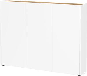 Bela omarica v hrastovem dekorju 138x105x25 cm Libbiano – Germania