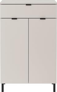 Kremno bela visoka kopalniška omarica 60x97 cm Arcena – Germania
