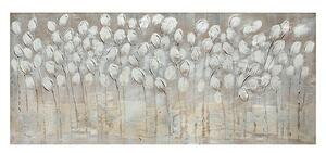 Ročno izdelana slika Bele rože (Š x V: 150 x 65 cm)