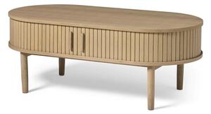 Klubska mizica v hrastovem dekorju v naravni barvi 60x120 cm Meta – Unique Furniture