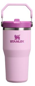 Rožnata termovka iz nerjavečega jekla 600 ml IceFlow™ Flip Straw 2.0 Cherry Blossom – Stanley