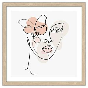 ProArt Slika Slim Scandic (Line Art Face II, Š x V: 33 x 33 cm)