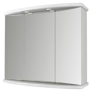 Baden Haus LED omarica z ogledalom (Š x V: 77 x 66 cm, Les, Bela)