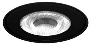 Wever & Ducré Lighting WEVER DUCRÉ LED-talna vgradna svetilka Blink 1.0, črna, brez robov, Črna, Aluminij, Vgradne svetilke okrogle