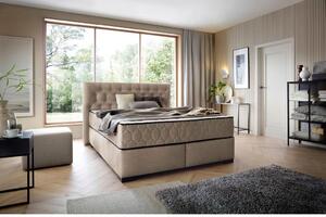 Premium Living Postelja Z Vzmetnico Prestige, Svetlo Rjava, 160x200