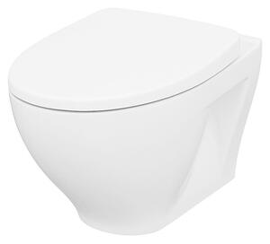 Cersanit Stenski WC Moduo (Izpiranje brez roba, WC odtok: Vodoravno, Bela)