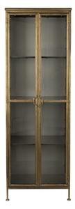 Kovinska vitrina v zlati barvi 64x184 cm Gertlush – Dutchbone