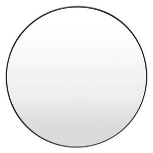 Črno stensko ogledalo Bonami Essentials Layla, ø 80 cm