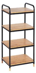 Črna kovinska kopalniška polica 42x94,5 cm Loft – Wenko